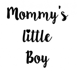 Strijkapplicatie Mommy's little boy